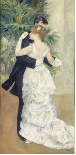 Danse À La Ville Auguste Renoir 1883 Huile sur toile H. 179,7 ; L. 89,1 cm. Dation, 1978 © Musée d’Orsay, Dist. RMN-Grand Palais / Patrice Schmidt