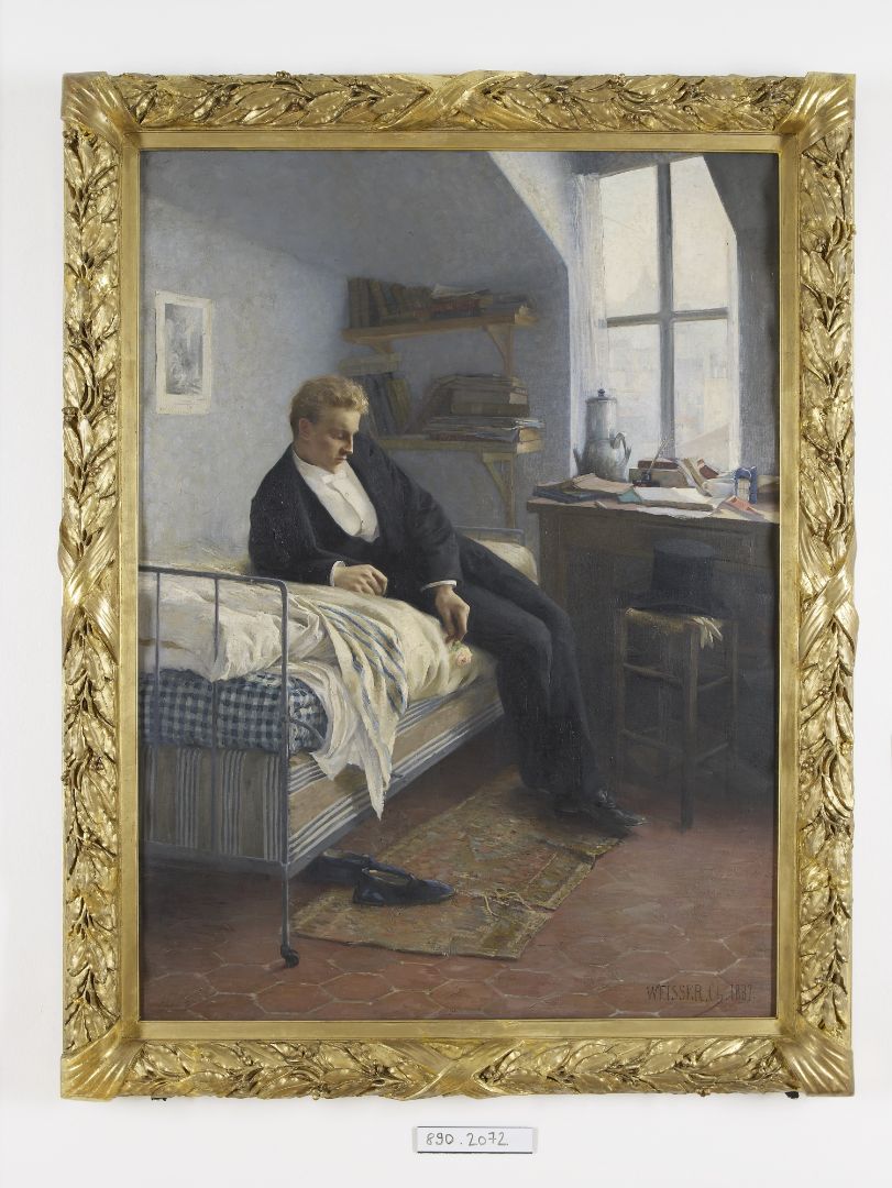 Lendemain De Bal Charles-Auguste WEISSER 1887 Huile sur toile Collection musées de Montbéliard Photo : C.-H. Bernardot