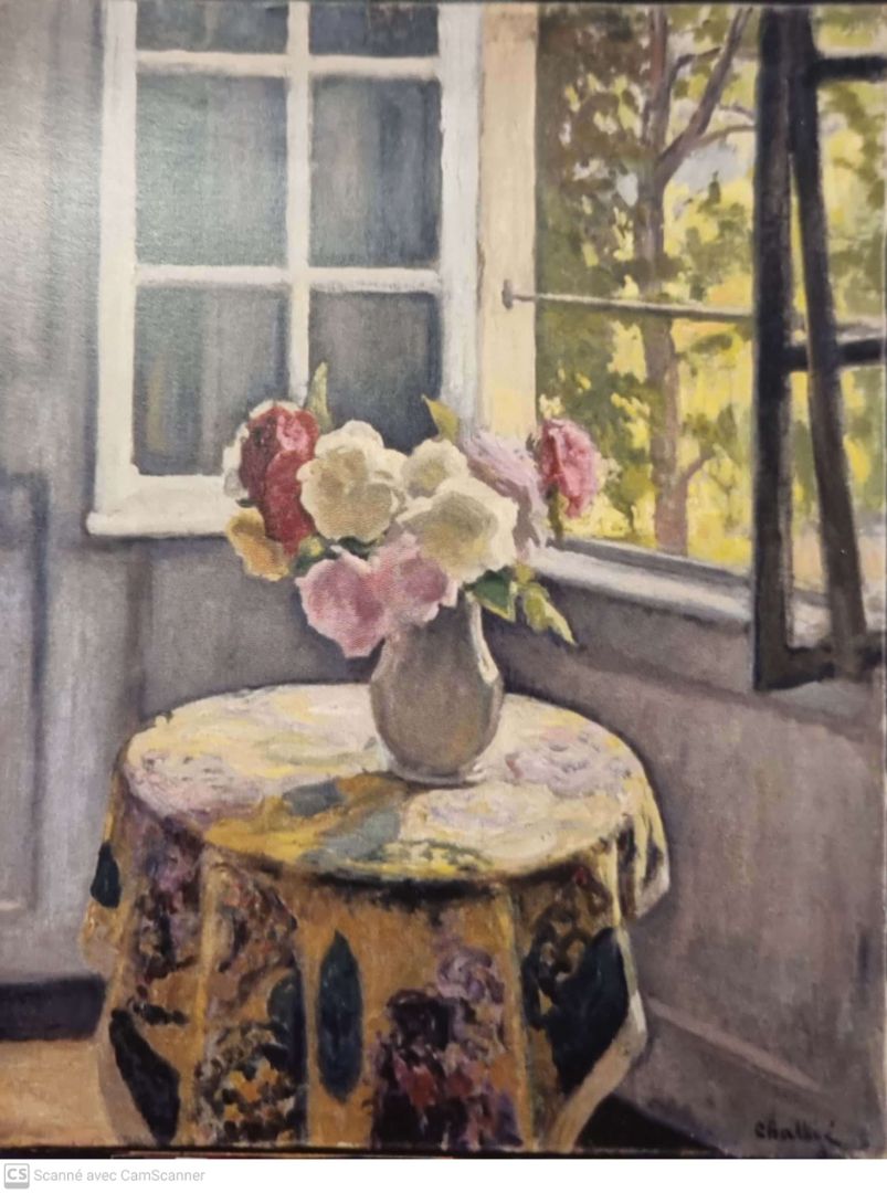 Fleurs Près De La Fenêtre Jean Challié vers 1922 (inv.242) © Musée de Lons-le-Saunier, cliché Dorothée Gillmann