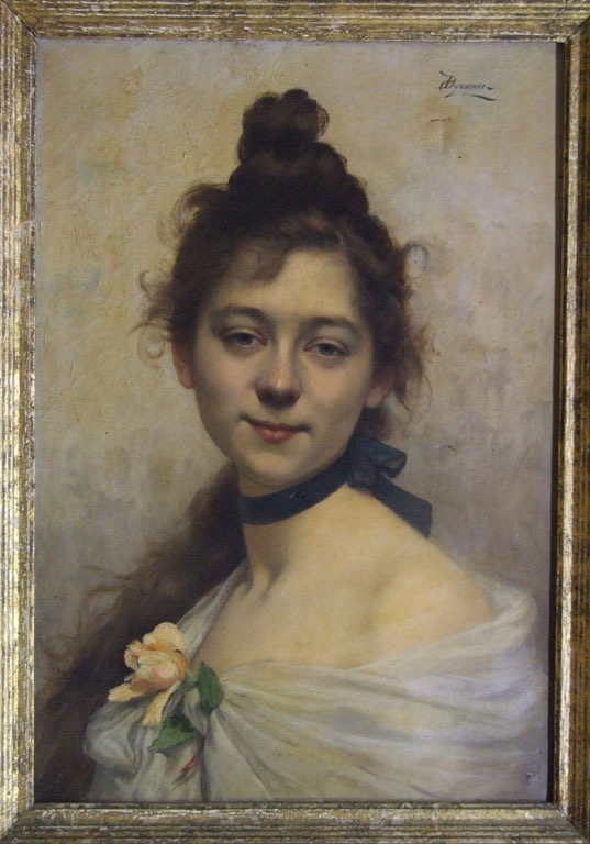 Portrait De Marguerite De Forstner - 1896 - Huile sur toile - Don Madame Blanc Musée de Montbéliard - Collection musées de Montbéliard