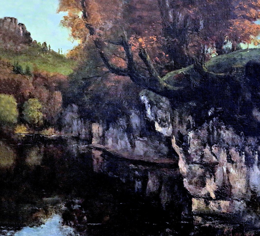 La Loue À Scey-En-Varais Gustave Courbet Vers 1860 Huile sur toile Ornans, musée Gustave Courbet – prêt de l’Institut Gustave Courbet, Ornans © Institut Gustave Courbet, Ornans