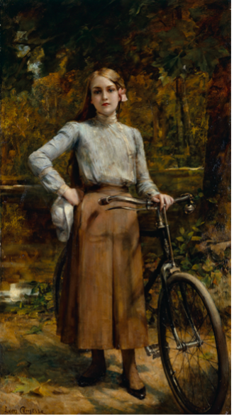 Bicyclette Au Vésinet Comerre Léon-François En 1903 Huile sur toile Petit Palais, musée des Beaux-arts de la Ville de Paris CC0 Paris Musées / Petit Palais, musée des Beaux-Arts de la Ville de Paris