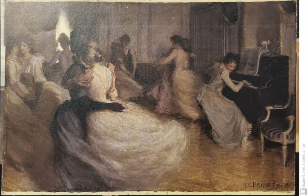 Entre Amies ; Leçon De Danse Prinet René Xavier 1891 Huile sur toile Musée des Beaux Arts et d’Archéologie de Besançon © Besançon, musée des beaux-arts et d’archéologie – Photographie P. Guenat