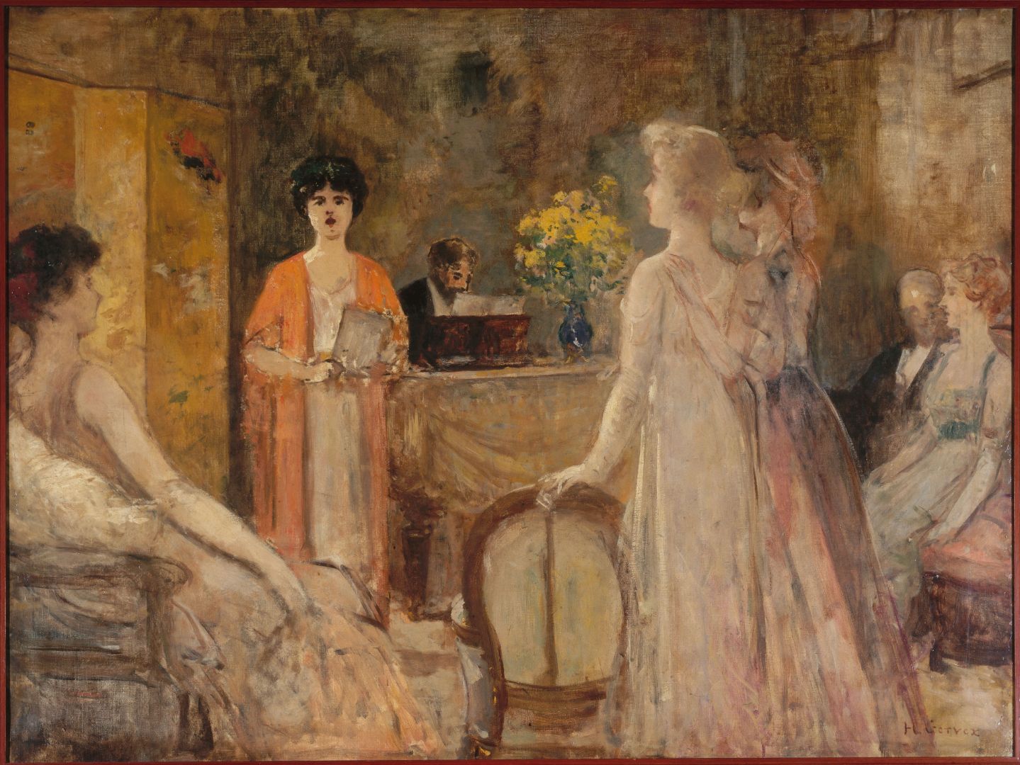 Un Mardi, Soirée Chez Madeleine Lemaire Henri Alexandre Gervex 1910 Huile sur toile Musée Carnavalet CC0 Paris Musées / Musée Carnavalet - Histoire de Paris