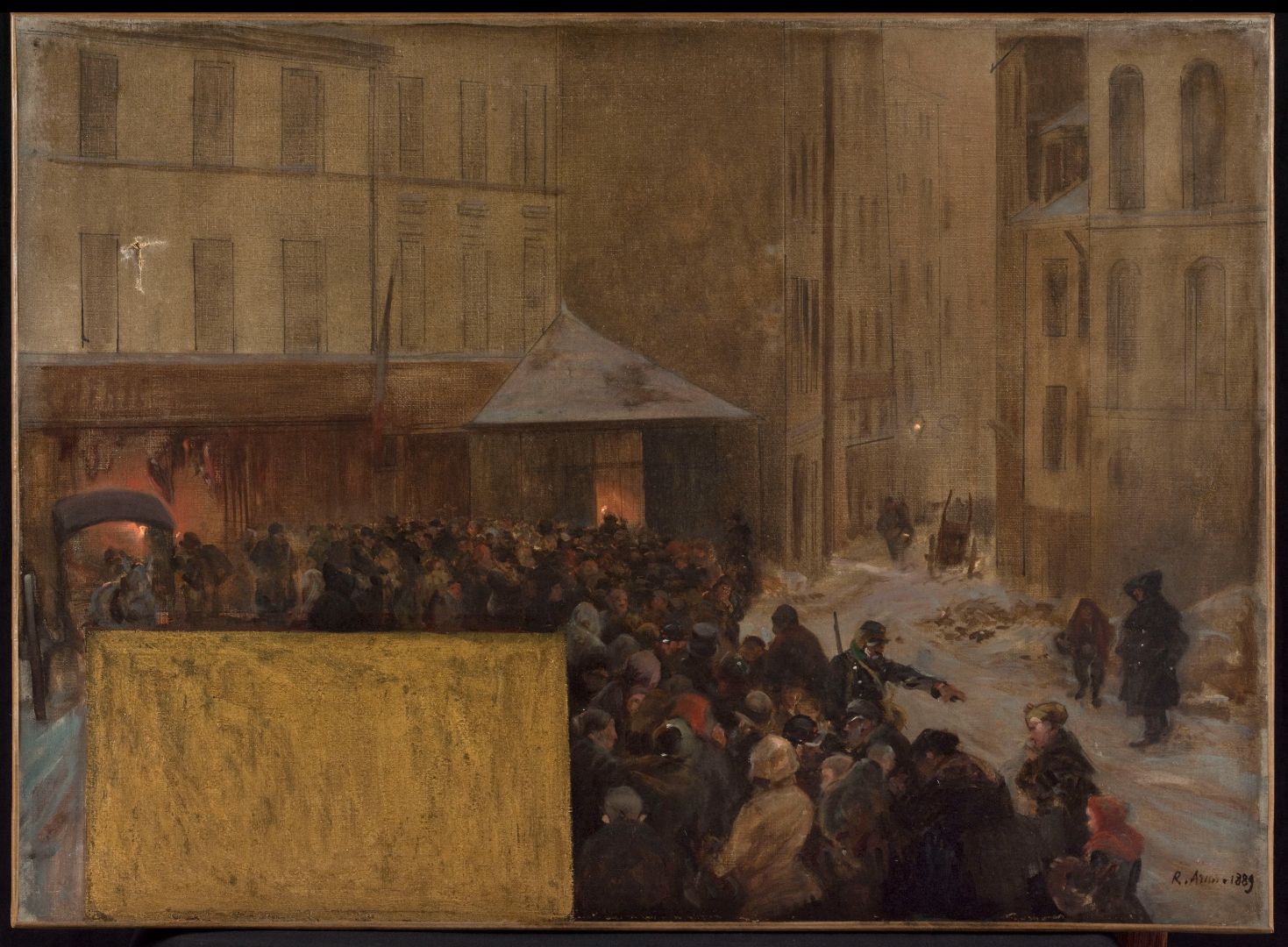 Esquisse Pour L'Hôtel De Ville De Paris. Le Siège De Paris En 1870 Arus, Raoul En 1889 Encre Peinture à l'huile Petit Palais, musée des Beaux-arts de la Ville de Paris CC0 Paris Musées / Petit Palais, musée des Beaux-Arts de la Ville de Paris