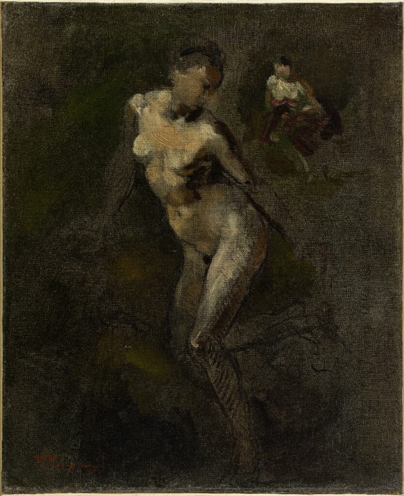 Femme Nue (Étude) Carpeaux Jean-Baptiste 1868 Peinture à l'huile Petit Palais, musée des Beaux-arts de la Ville de Paris CC0 Paris Musées / Petit Palais, musée des Beaux-Arts de la Ville de Paris