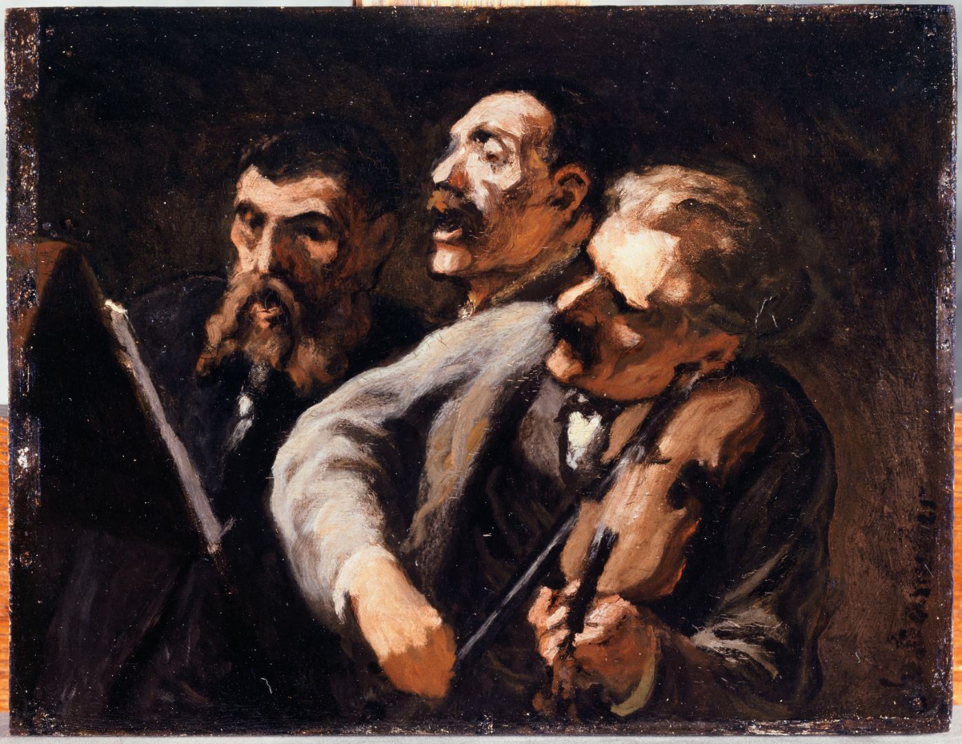Trio D'amateurs Daumier, Honoré , Peintre Entre 1863 et 1867 Petit Palais, musée des Beaux-arts de la Ville de Paris Huile sur toile CC0 Paris Musées / Petit Palais, musée des Beaux-Arts de la Ville de Paris