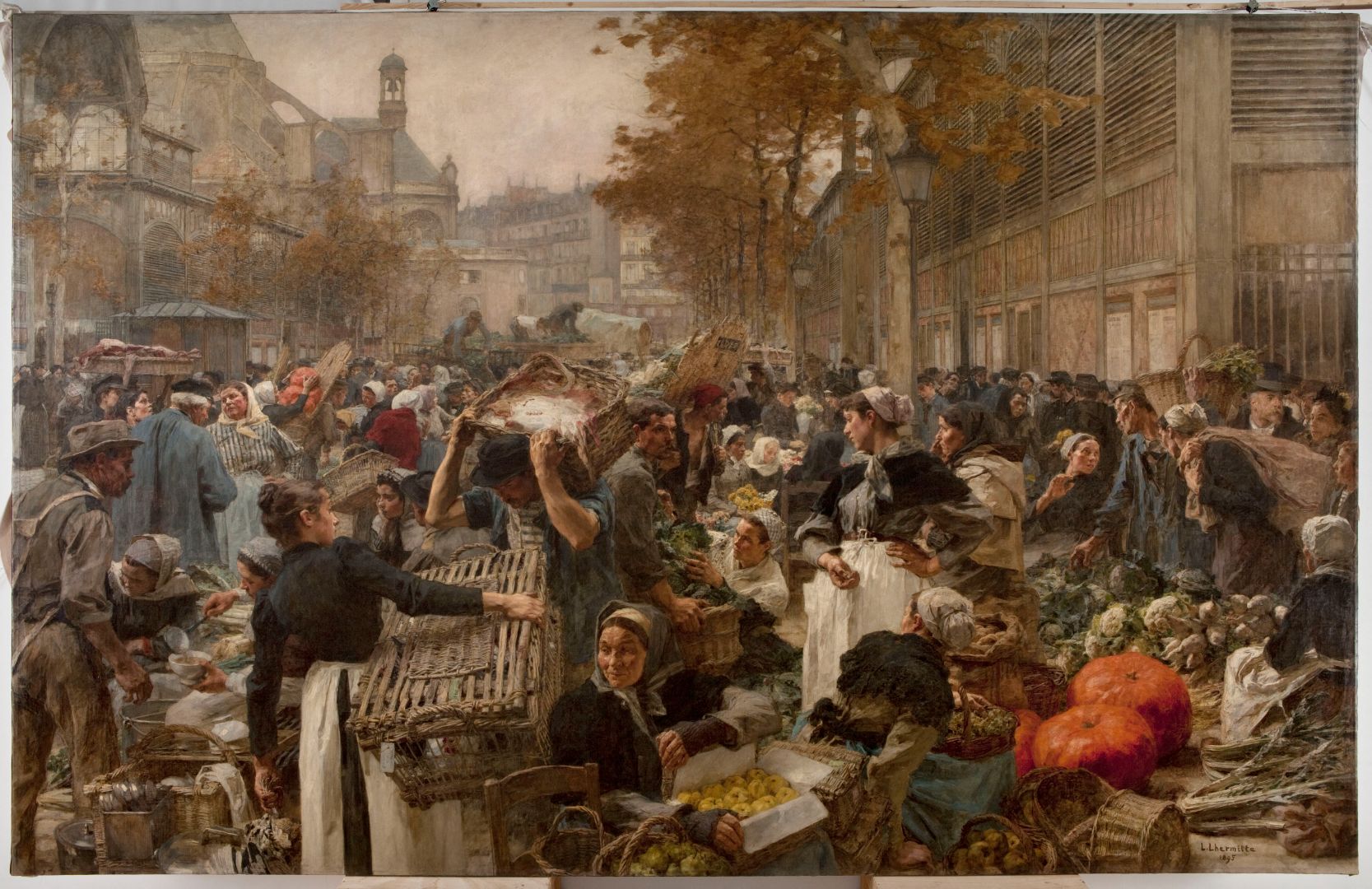 Les Halles L'hermitte Léon Augustin En 1895 Huile sur toile Petit Palais, musée des Beaux-arts de la Ville de Paris CC0 Paris Musées / Petit Palais, musée des Beaux-Arts de la Ville de Paris