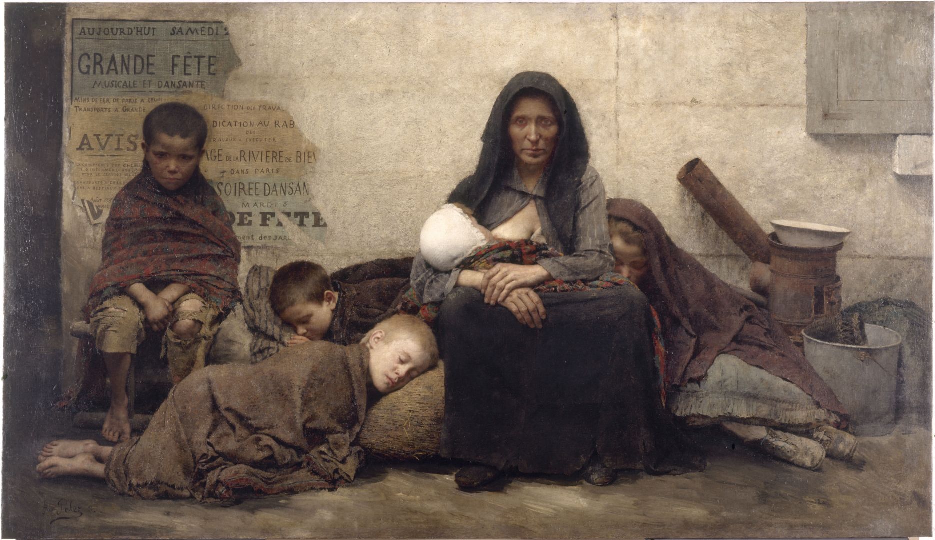 Sans Asile Pelez, Fernand En 1883 Huile sur toile Petit Palais, musée des Beaux-arts de la Ville de Paris CC0 Paris Musées / Petit Palais, musée des Beaux-Arts de la Ville de Paris