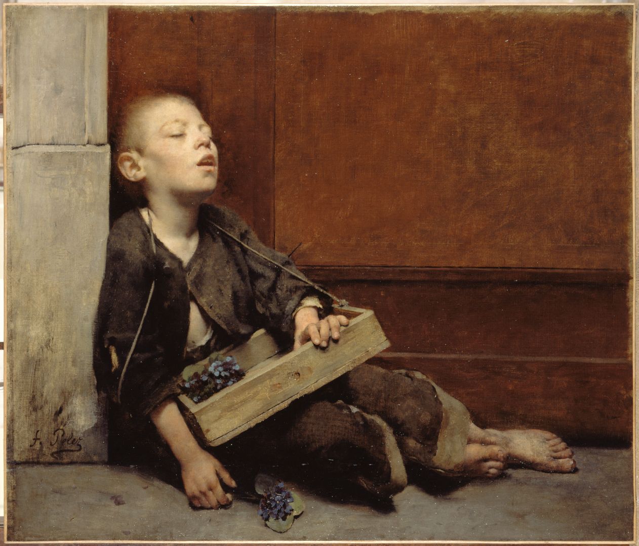 Un Martyr. Le Marchand De Violettes Pelez, Fernand En 1885 Petit Palais, musée des Beaux-arts de la Ville de Paris Huile sur toile CC0 Paris Musées / Petit Palais, musée des Beaux-Arts de la Ville de Paris