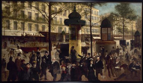 Esquisse Pour Un Panorama Du Boulevard Montmartre Animé Des Personnalités Parisiennes Contemporaines Gill, André 1880 Huile sur toile Musée Carnavalet, Histoire de Paris CC0 Paris Musées / Musée Carnavalet - Histoire de Paris