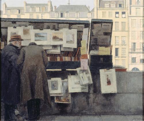Bouquiniste Sur Le Quai Des Grands-Augustins, Vers 1949 Boutet de Monvel Bernard 1949 Peinture à l’huile Musée Carnavalet, Histoire de Paris CC0 Paris Musées / Musée carnavalet - Histoire de Paris