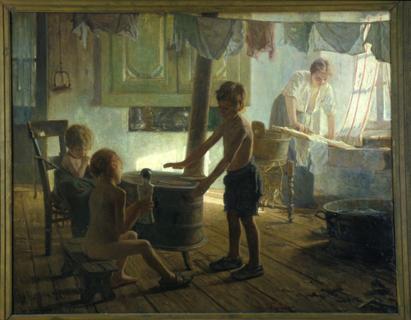 Pendant La Lessive Enders Jean 1890 Huile sur toile Musée des Beaux Arts et d’Archéologie de Besançon © Besançon, musée des beaux-arts et d’archéologie – Photographie P. Guenat