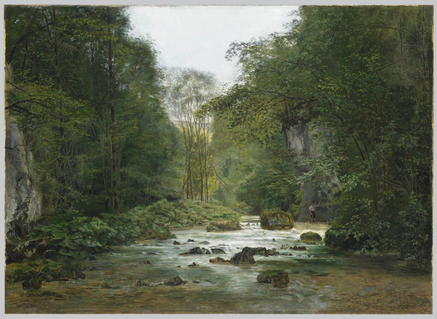 Le Ruisseau Du Puits Noir Cadix Albert Lucien 1882 Huile sur toile Musée des Beaux Arts et d’Archéologie de Besançon © Besançon, musée des beaux-arts et d’archéologie – Photographie P. Guenat