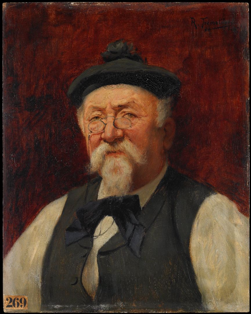 Portrait De Léon Leblanc Coiffé D'un Béret Trémolières Raoul Maurice 19e siècle Huile sur toile Musée des Beaux Arts et d’Archéologie de Besançon © Besançon, musée des beaux-arts et d’archéologie – Photographie P. Guenat