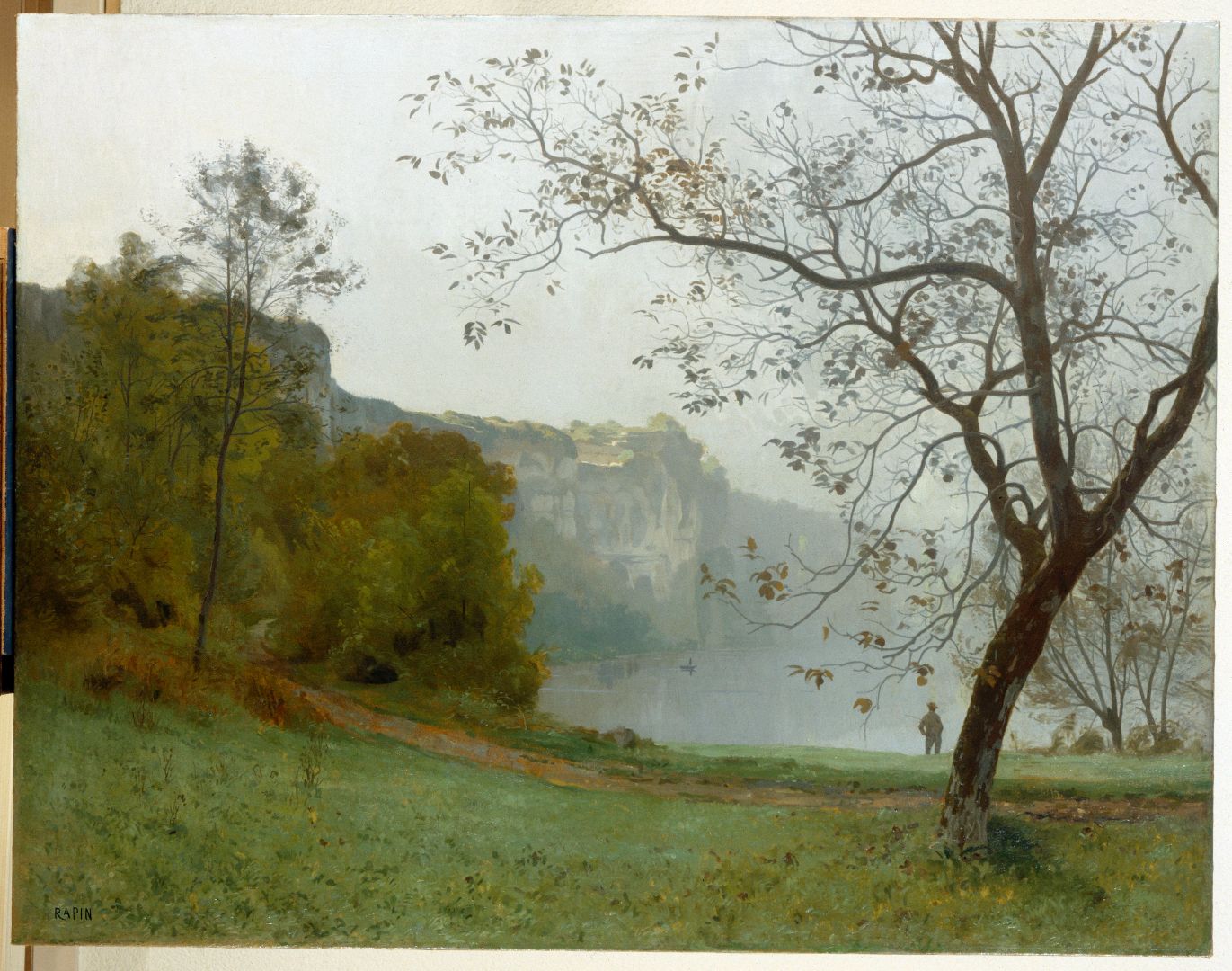 Bord Du Doubs À Torpes Rapin Alexandre 19e siècle Huile sur toile Musée des Beaux Arts et d’Archéologie de Besançon © Besançon, musée des beaux-arts et d’archéologie – Photographie P. Guenat