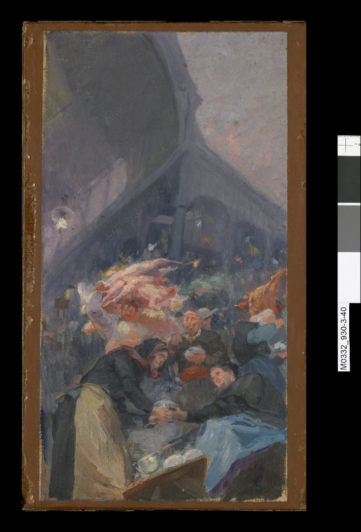 CHUDANT Jean-Adolphe Scène de marché 19 ième siècle Huile sur toile Musée des Beaux Arts et d’Archéologie de Besançon © Besançon, musée des beaux-arts et d’archéologie – Photographie P. Guenat