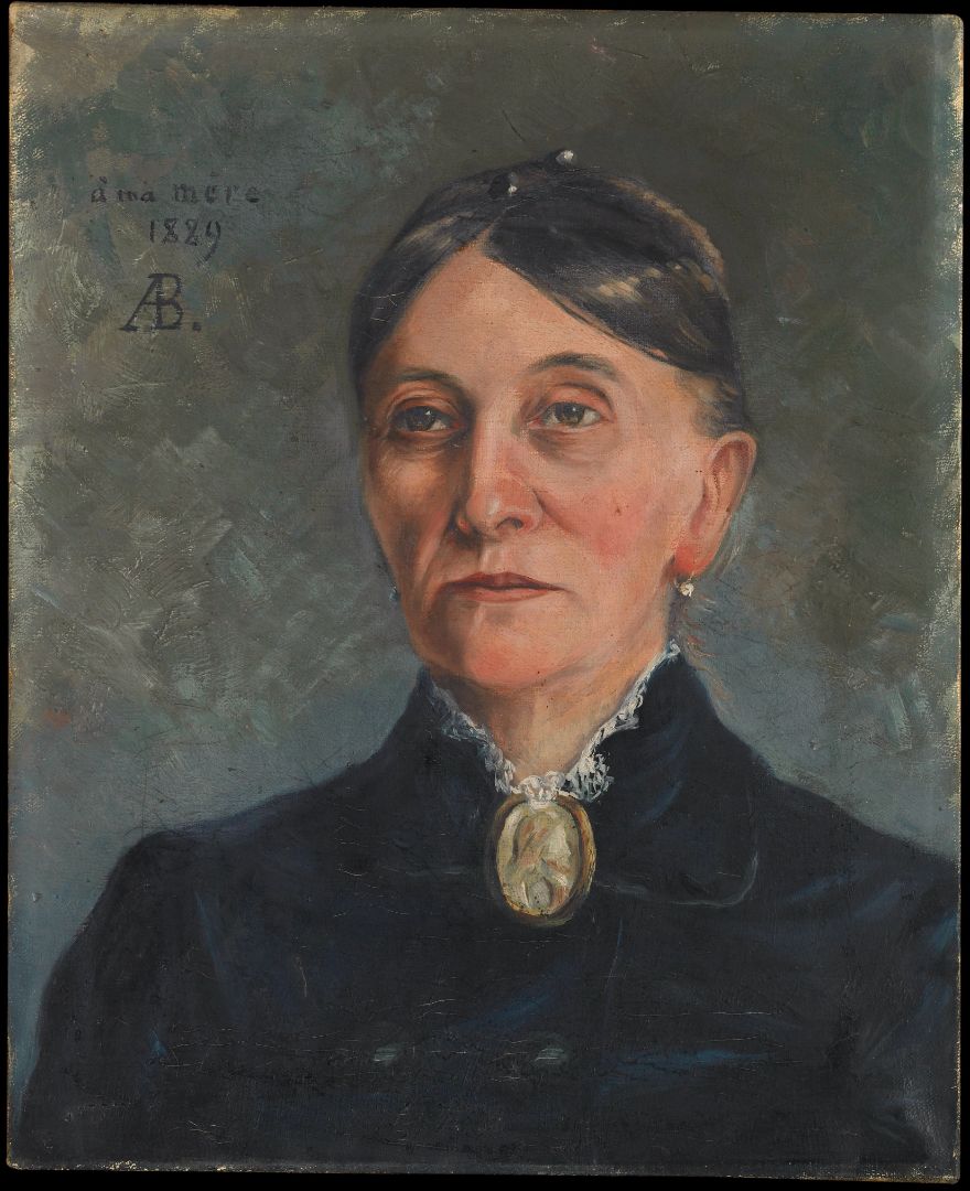 Portrait De La Mère De L'artiste BARTHELEMY Adolphe-Auguste-Marie 19e siècle Peinture à l’huile Musée des Beaux Arts et d’Archéologie de Besançon © Besançon, musée des beaux-arts et d’archéologie – Photographie P. Guenat