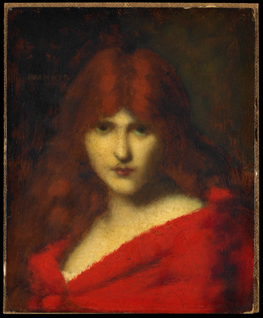 Jeune Femme Rousse HENNER Jean-Jacques (d'après) 19e siècle Huile sur toile Musée des Beaux Arts et d’Archéologie de Besançon © Besançon, musée des beaux-arts et d’archéologie – Photographie P. Guenat