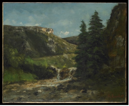 Paysage Aux Environs D’Ornans Gustave Courbet Vers 1872 Huile sur toile Ornans, musée Gustave Courbet © Musée Gustave Courbet, photo : Pierre Guenat