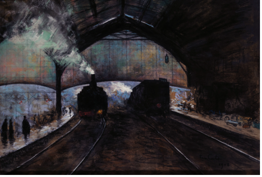 La Gare Du Nord, 1908 Ten Cate Siebe Johannes En 1908 Dessin Musée Carnavalet, Histoire de Paris CC0 Paris Musées / Musée Carnavalet - Histoire de Paris