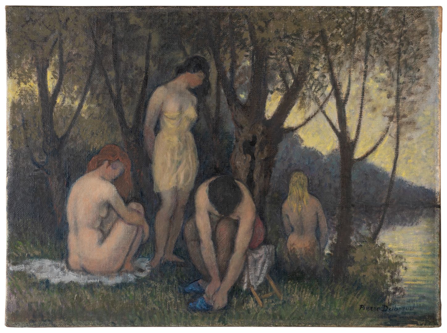 Pierre DUBREUIL Baigneuses près d’un lac, 1953 Huile sur toile Dépôt Fonds National d’Art Contemporain, 1953 Collection musées de Montbéliard © ADAGP, Paris