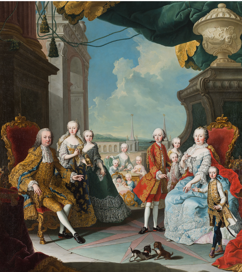 "Marie-Thérèse avec sa famille" Martin Van Meytens