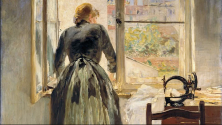 Fritz von Uhde, Femme à la fenêtre