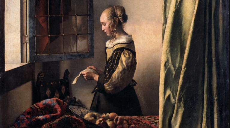 Johannes Vermeer, Femme lisant à la fenêtre